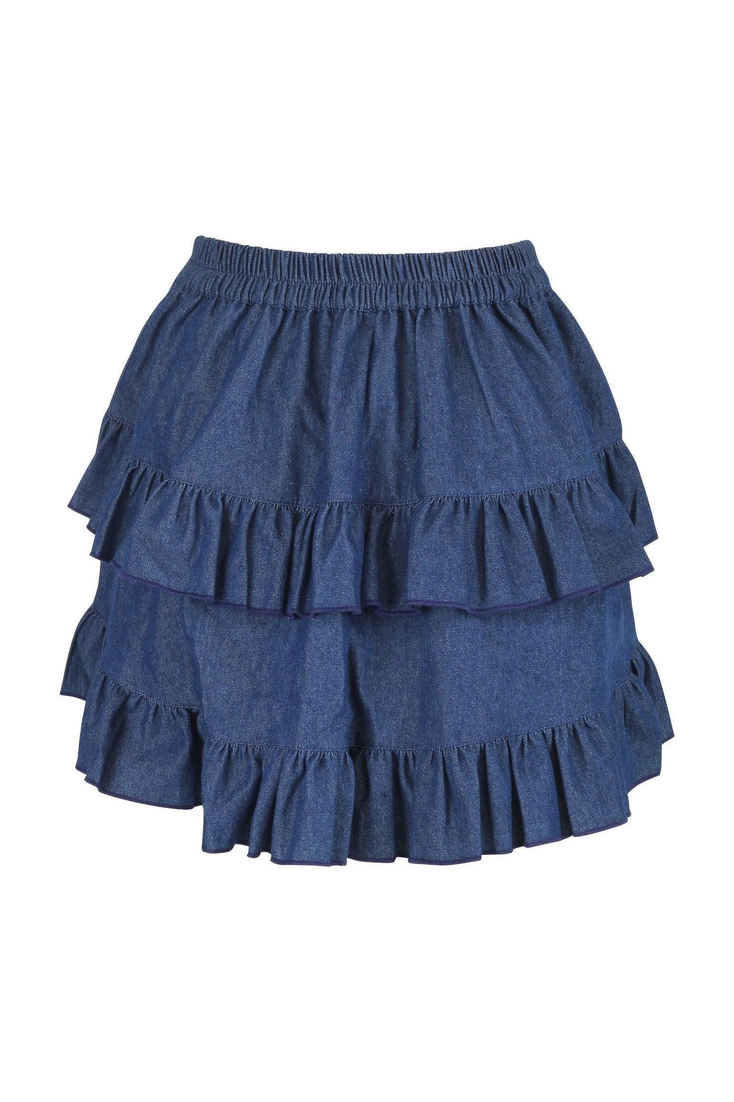 Lavish 2 PC Mint Green Brocade Corset & Denim Skirt Set