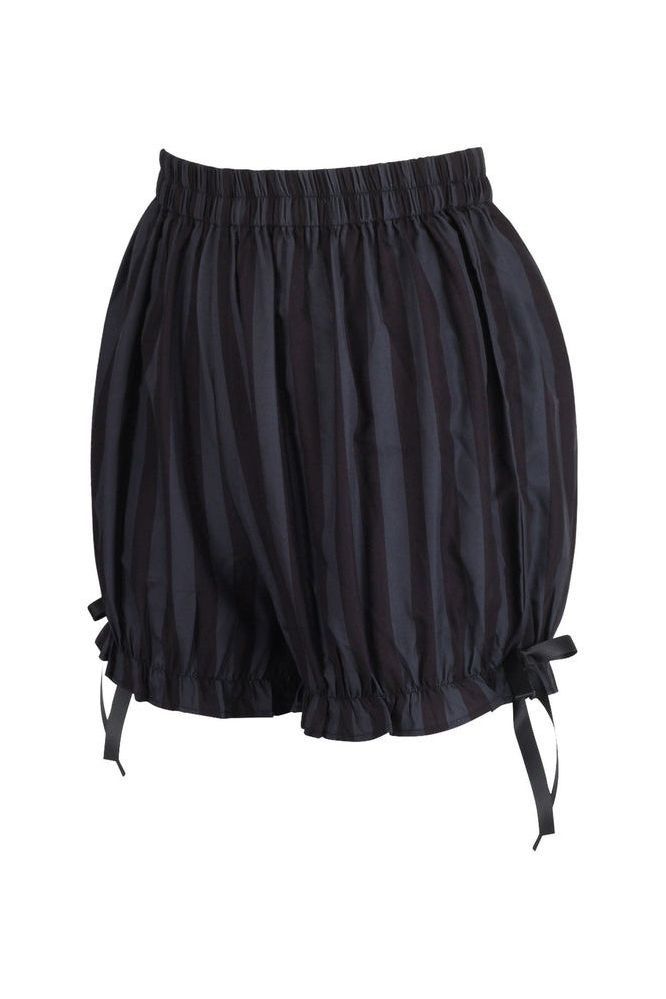 Dark Gray/Black Striped Bloomers