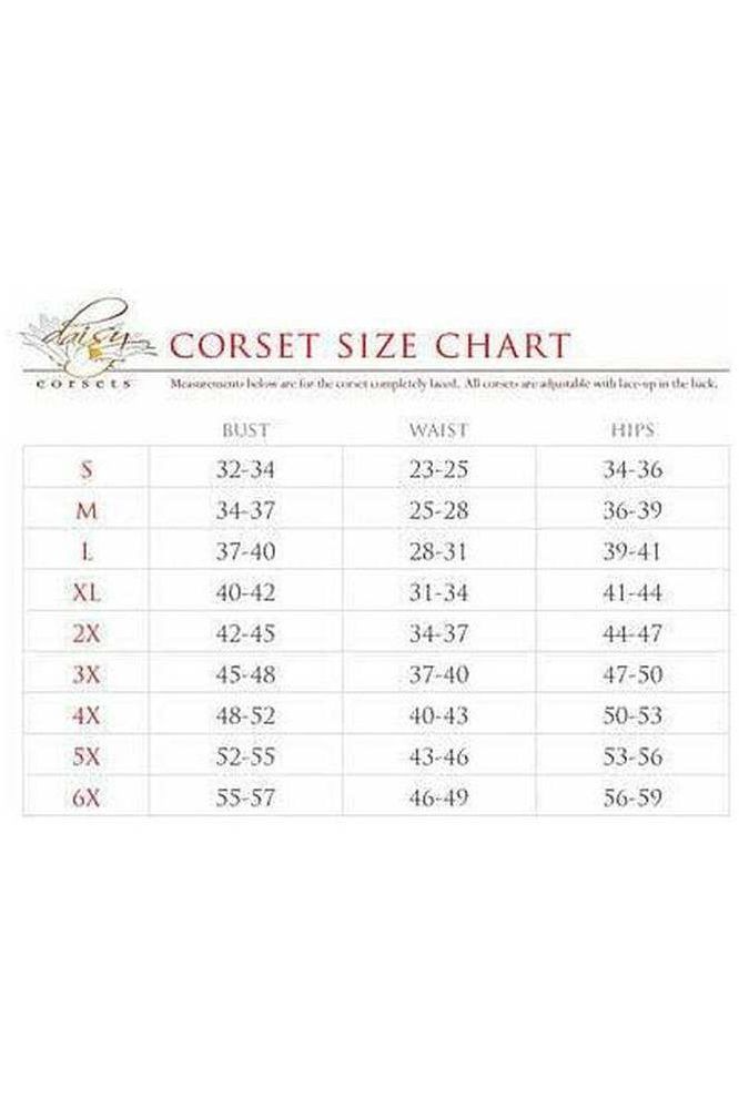 Lavish Black Denim Corset Belt Cincher - Daisy Corsets
