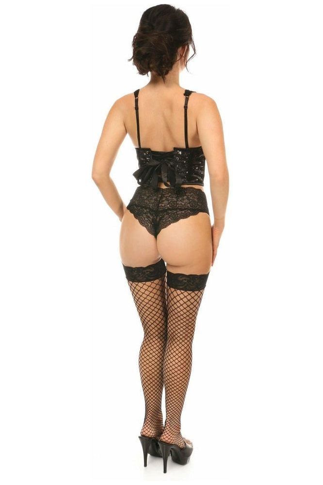 Lavish Celestial Satin Open Cup Waist Cincher - Daisy Corsets