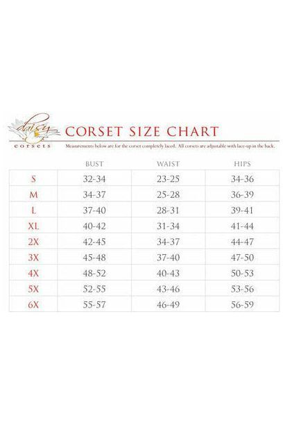 Top Drawer Double Steel Boned Green Brocade Curvy Underbust Corset - Daisy Corsets