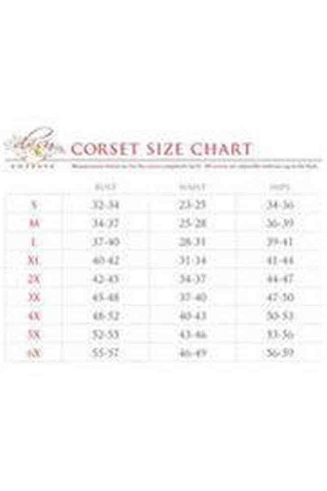 Top Drawer Purple Satin & Sequin Underwire Curvy Cut Steel Boned Waist Cincher Corset - Daisy Corsets