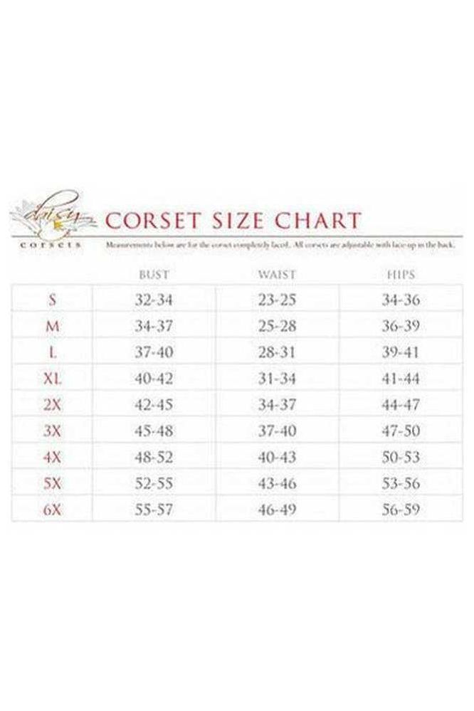 Top Drawer Rainbow Glitter PVC Steel Boned Mini Cincher w/Clasps - Daisy Corsets