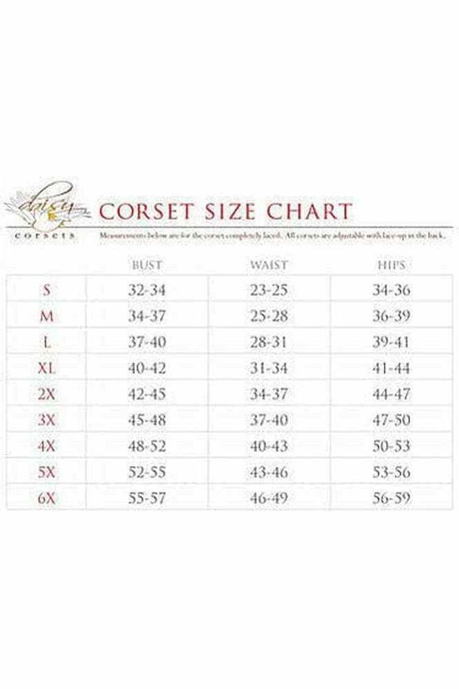 Top Drawer Red Velvet Steel Boned Underbust Corset - Daisy Corsets