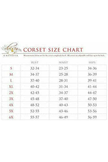Top Drawer White/Silver Sequin Steel Boned Corset - Daisy Corsets
