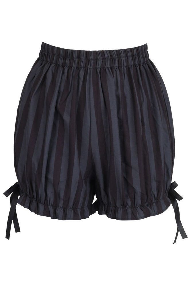 Dark Gray/Black Striped Bloomers