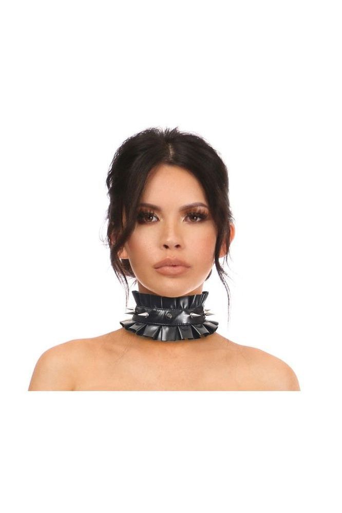 Kitten Collection Black Spike Choker - Daisy Corsets
