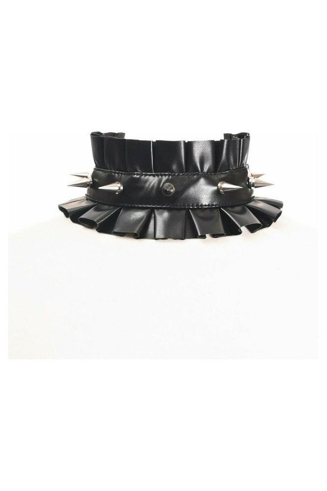 Kitten Collection Black Spike Choker - Daisy Corsets