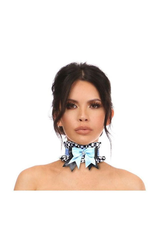 Kitten Collection Checker Print Choker - Daisy Corsets