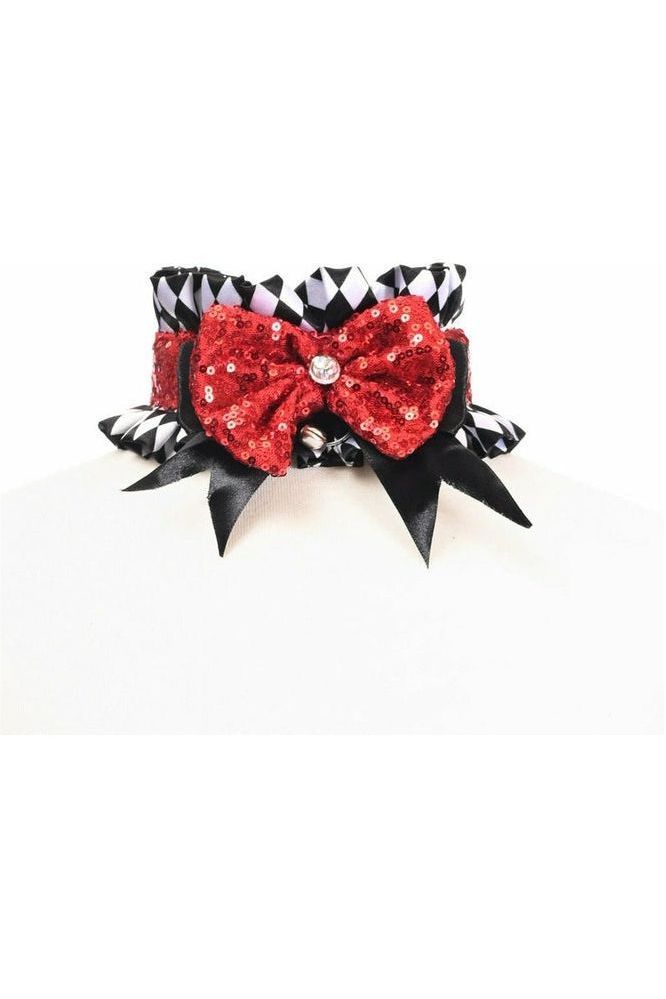 Kitten Collection Diamond Print Choker - Daisy Corsets