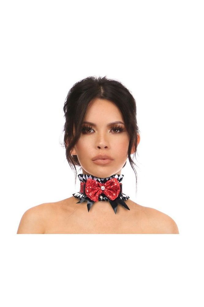 Kitten Collection Diamond Print Choker - Daisy Corsets