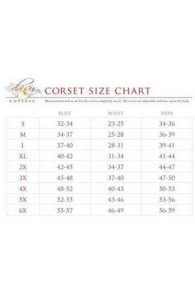 Lavish 2 PC Fuchsia Holo Bustier & Skirt Set - Daisy Corsets