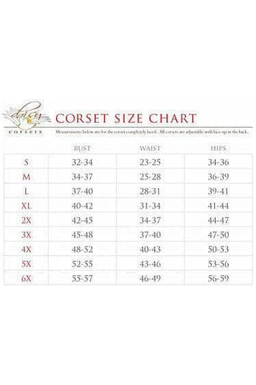 Lavish Black Satin Open Bust Underwire Short Underbust Corset - Daisy Corsets