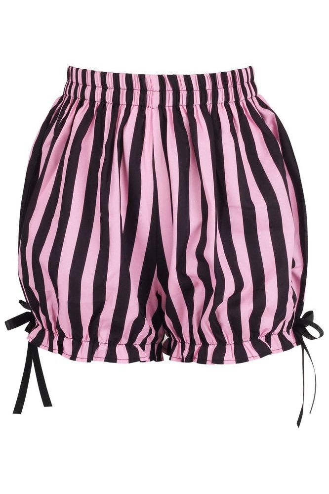 Pink/Black Striped Bloomers - Daisy Corsets