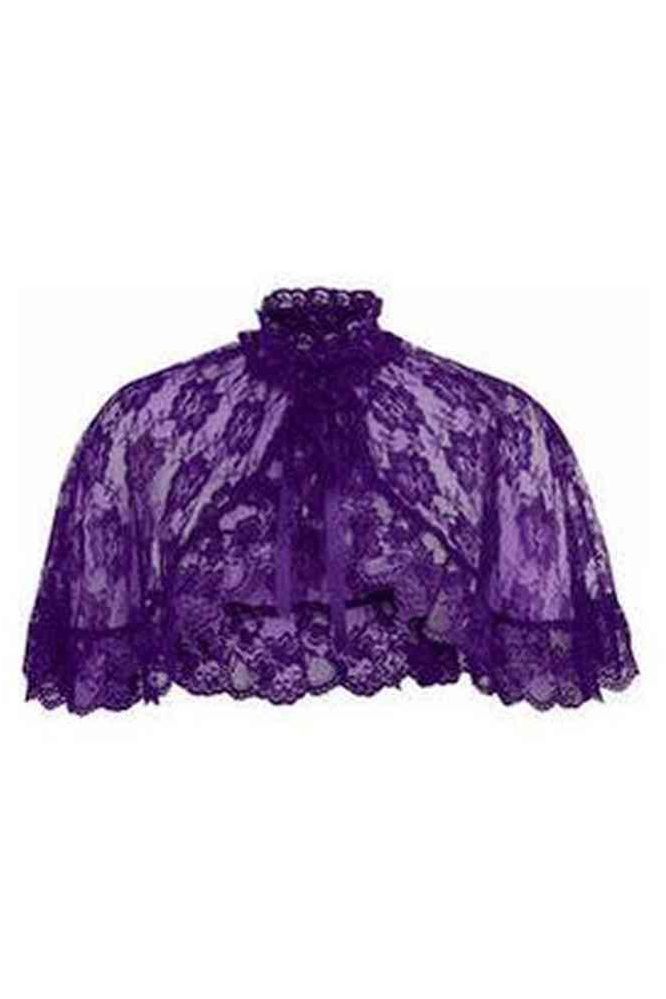 Purple Lace Cape - Daisy Corsets