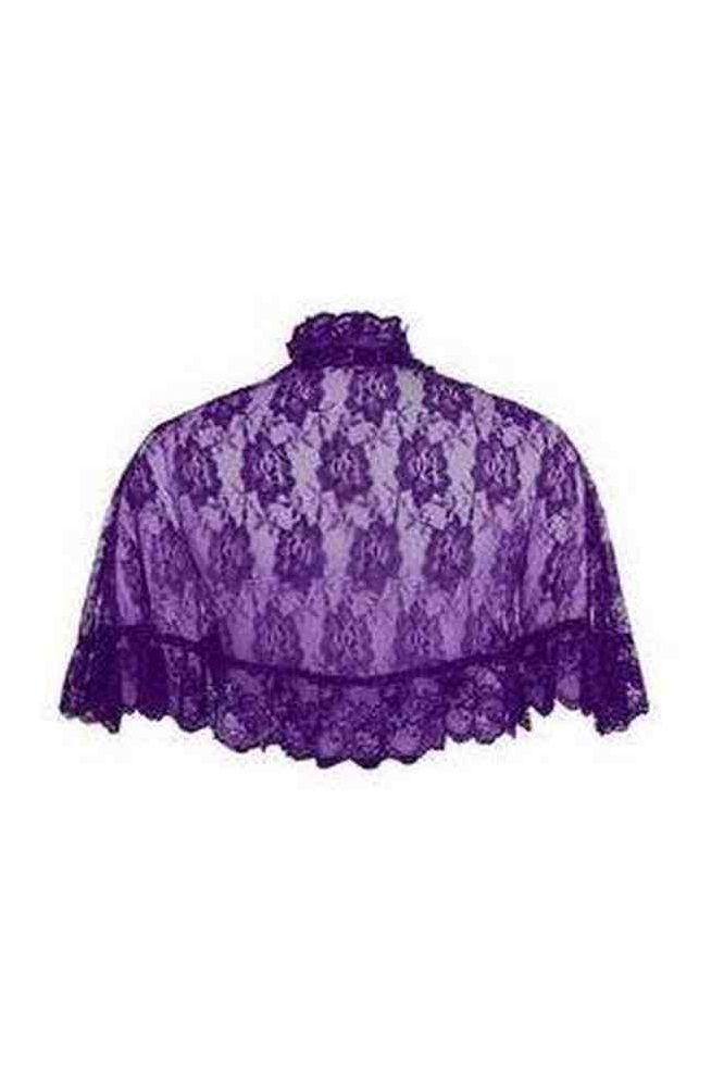 Purple Lace Cape - Daisy Corsets
