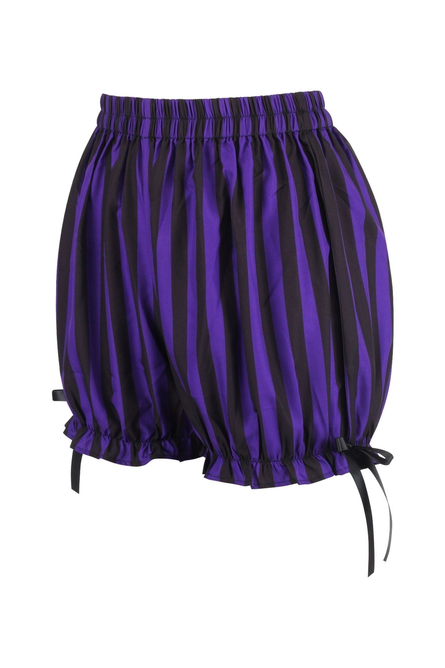 Purple/Black Striped Bloomers - Daisy Corsets