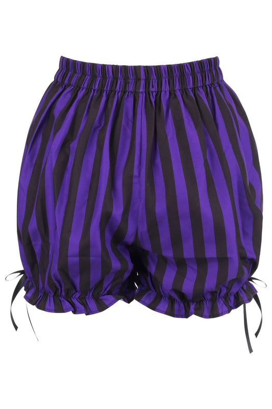 Purple/Black Striped Bloomers - Daisy Corsets