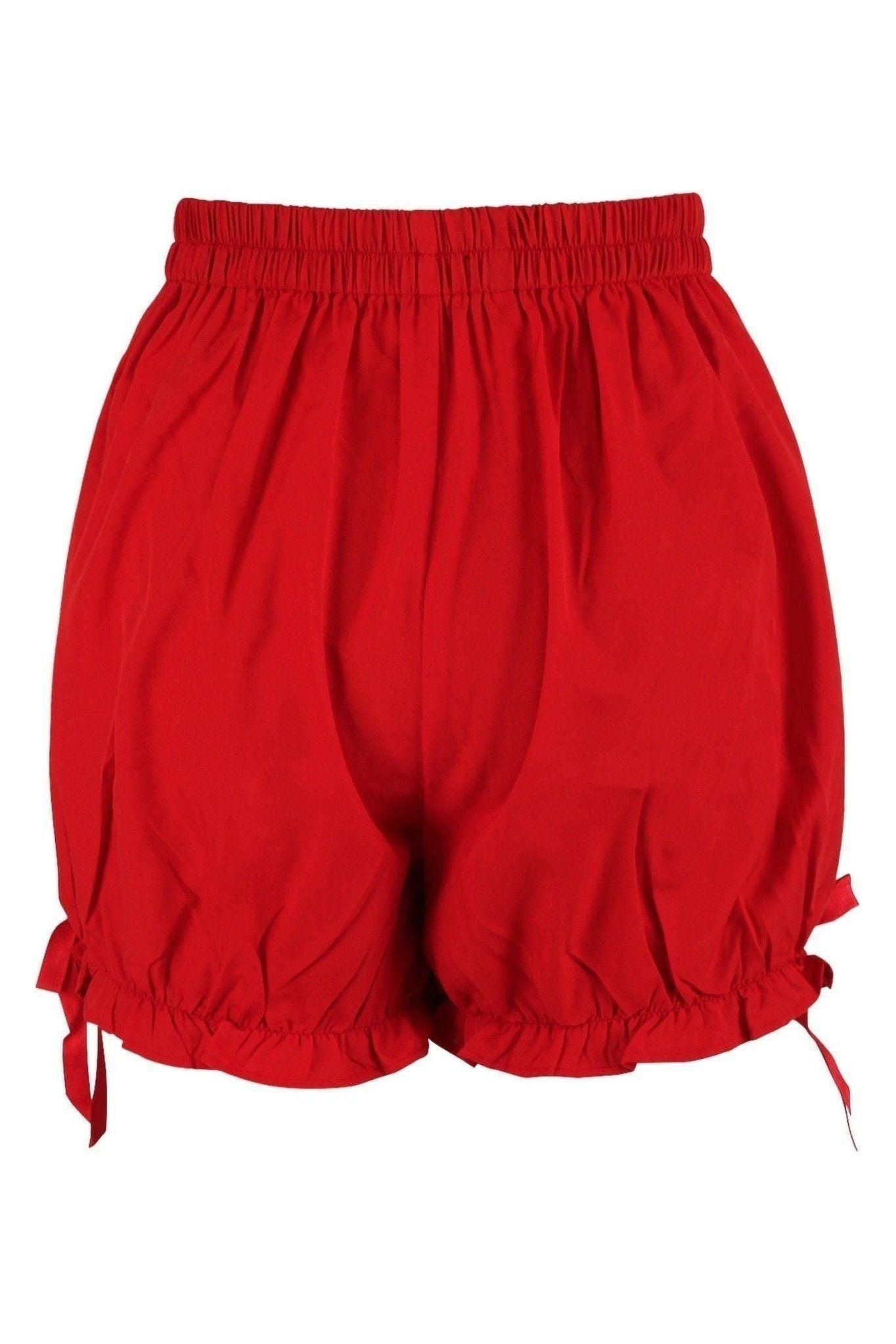 Red Cotton Bloomers - Daisy Corsets