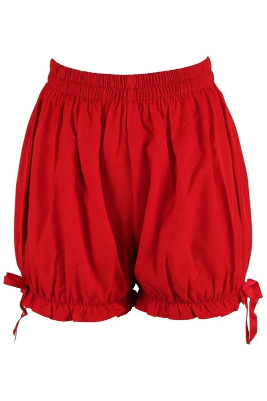Red Cotton Bloomers - Daisy Corsets