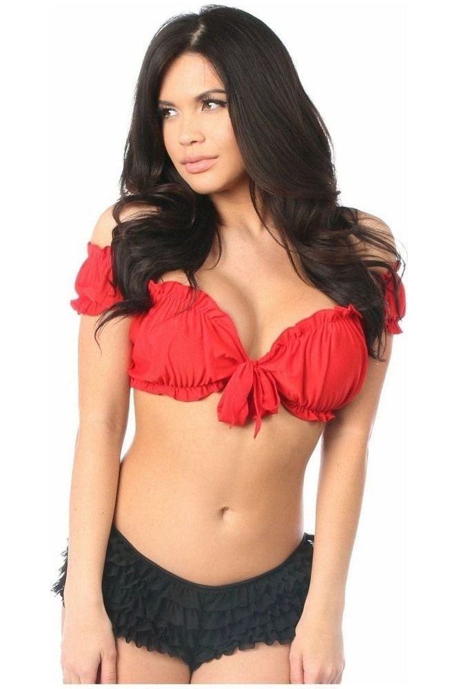 Red Peasant Top - Daisy Corsets