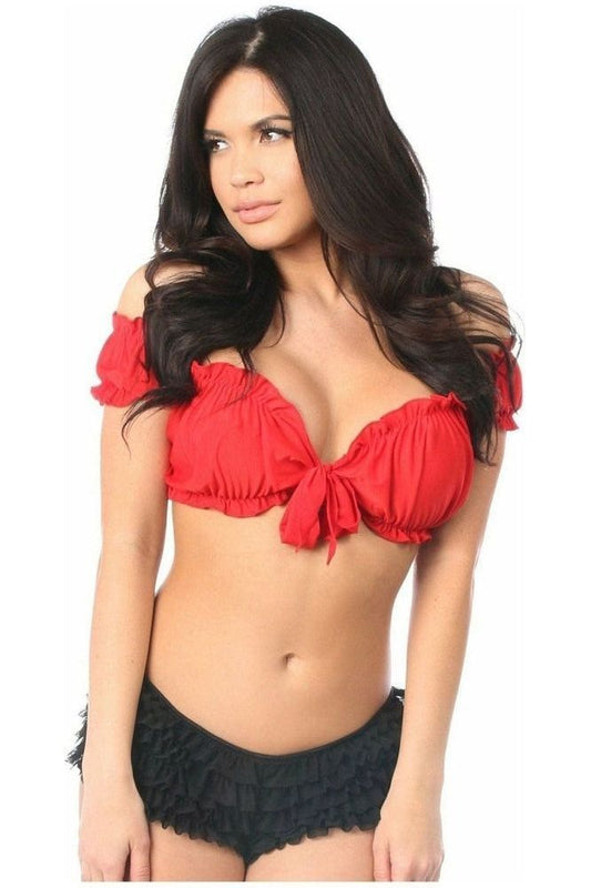 Red Peasant Top - Daisy Corsets