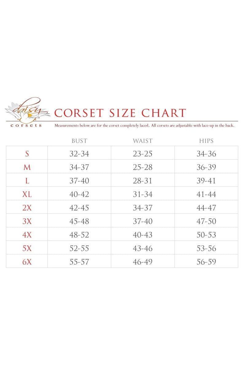 Top Drawer 3 PC Black Lace Witch Corset Costume - Daisy Corsets