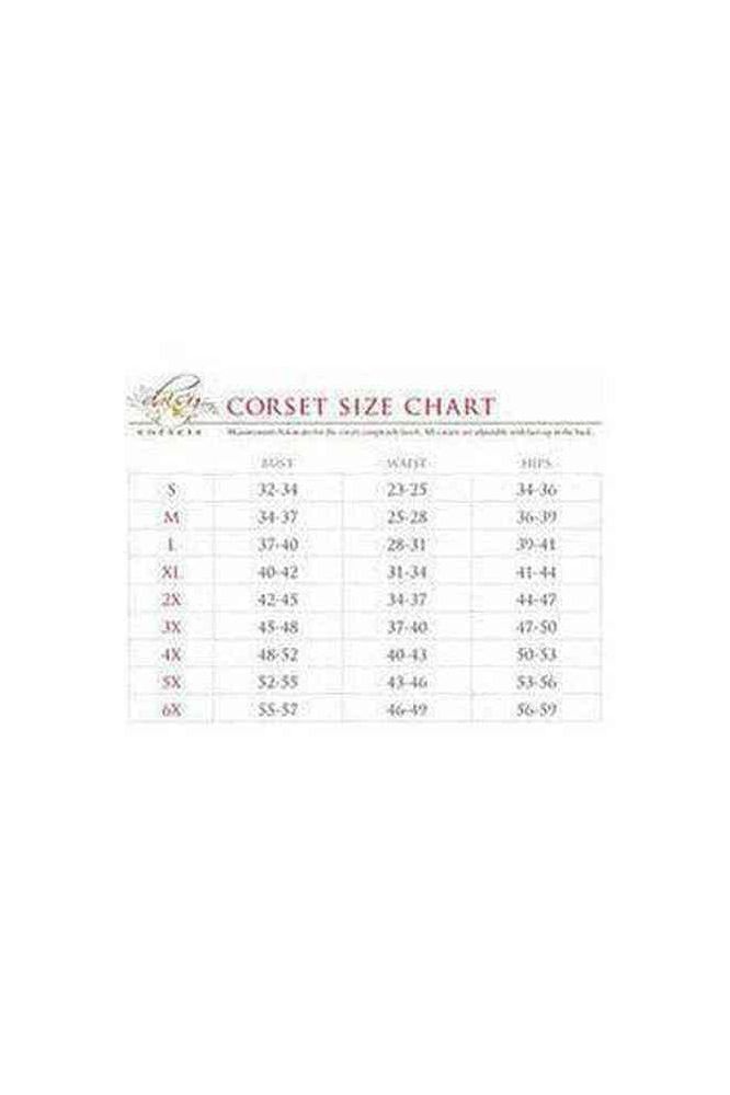 Top Drawer Gold Brocade & Faux Leather Steel Boned Corset - Daisy Corsets
