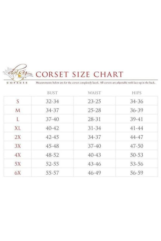 Top Drawer Ivory Brocade & Lace Steel Boned Corset w/Cap Sleeves - Daisy Corsets