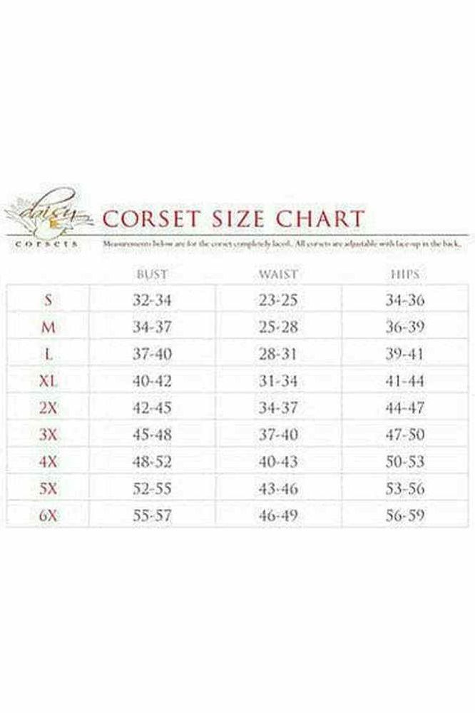 Top Drawer Red Satin Steel Boned Mini Cincher - Daisy Corsets