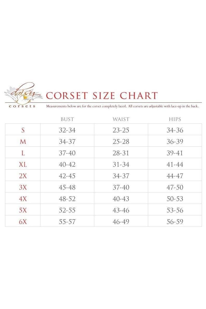 Top Drawer Steel Boned Red w/Black Lace Bustle Corset Dress - Daisy Corsets