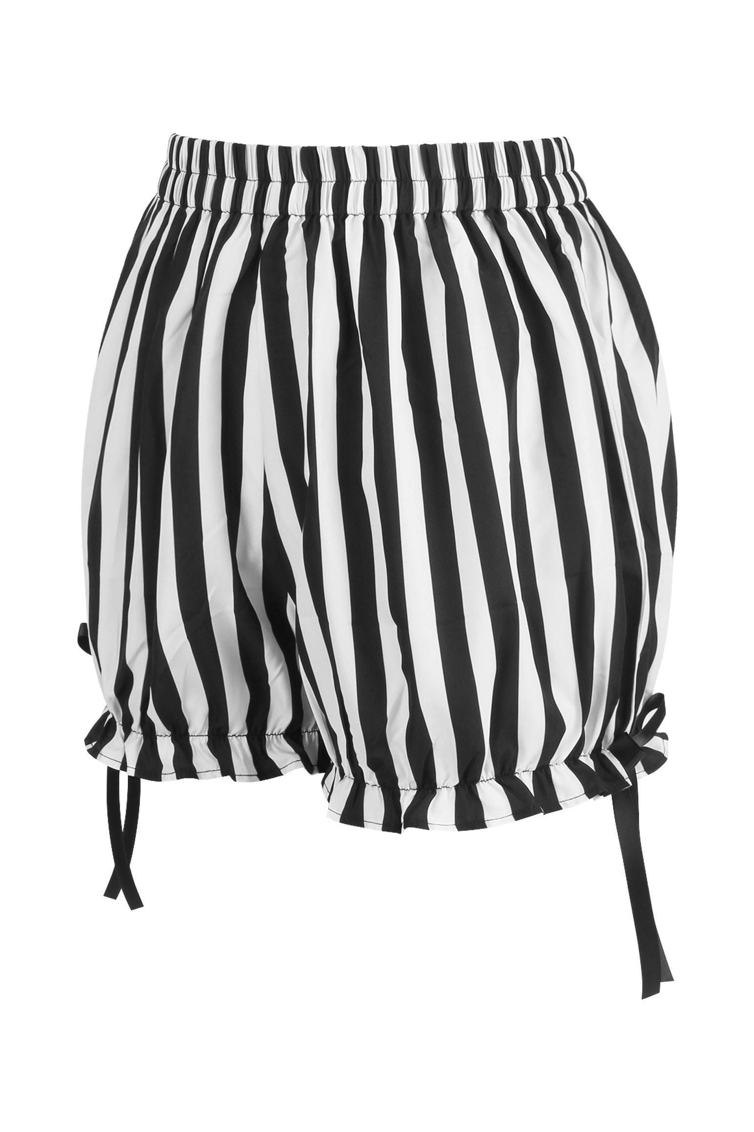 White/Black Striped Bloomers - Daisy Corsets